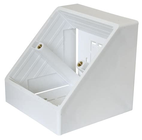 angled electrical box|angled outlet boxes.